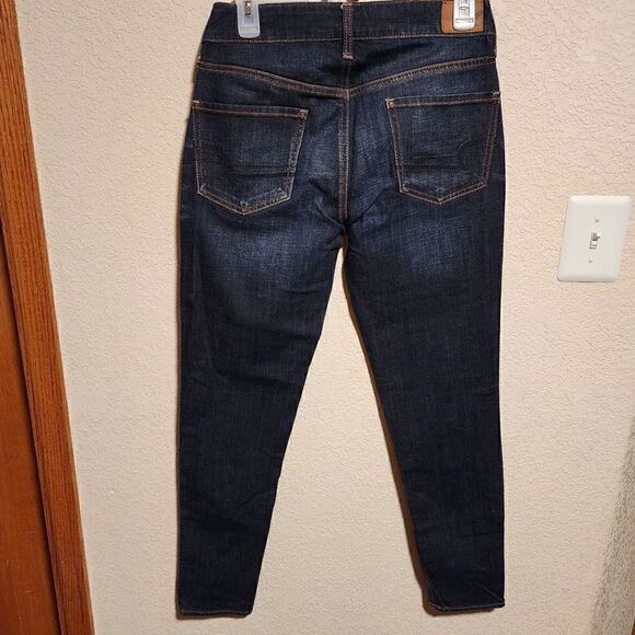 American Eagle Outfitters- Women’s Dark Wash Tom Girl 5-Button Jeans, Size 0 - Picture 5 of 6